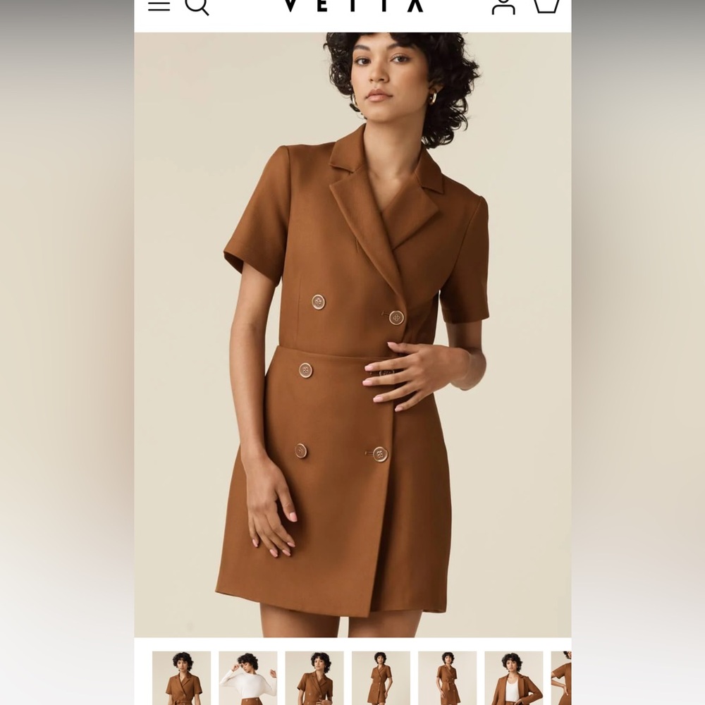 Vetta, The Two Piece Double-Breasted Dress, New